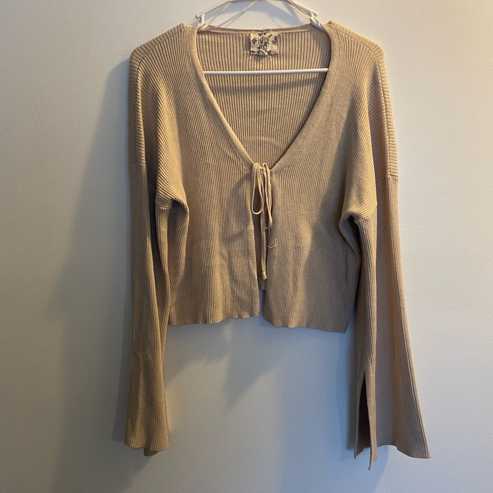 Hippie Rose Tie-Front Women's sweater top
